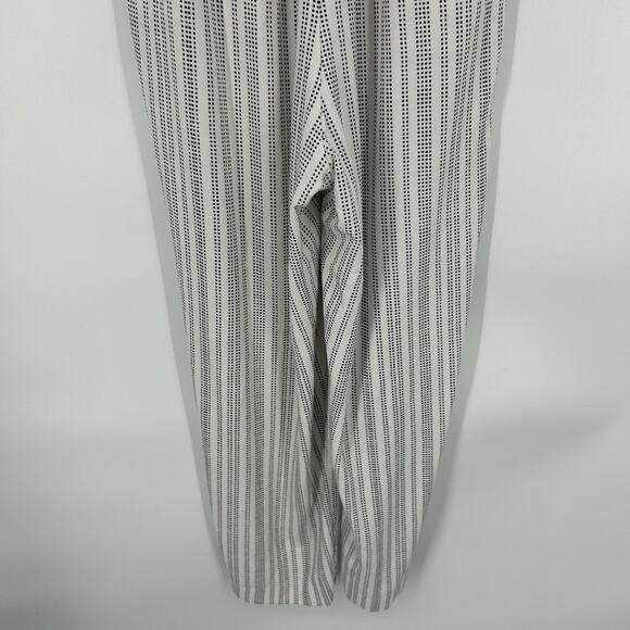 Gap Kimono Jumpsuit White Black Dots Wide Leg Short Sleeve Belted Size S - Picture 8 of 10